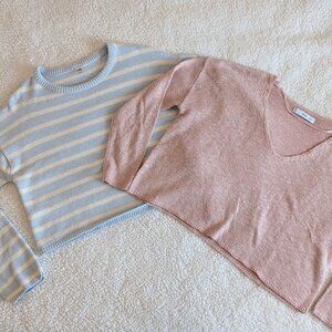 Womens Cropped Sweater Bundle - size S